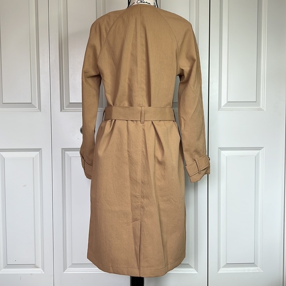 NWOT Outerknown Baker Trench Coat Sandy Size Small - Picture 8 of 12
